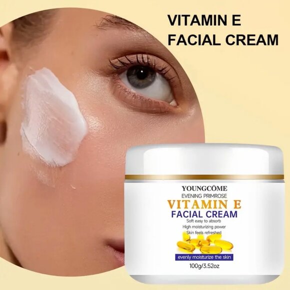 Vitamin E Evening Primrose Face Cream with Collagen & Hyaluronic Acid 100g - Picture 3 of 7